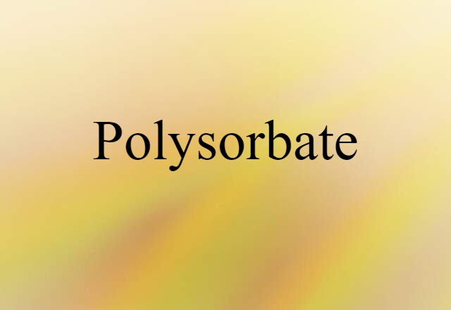 polysorbate