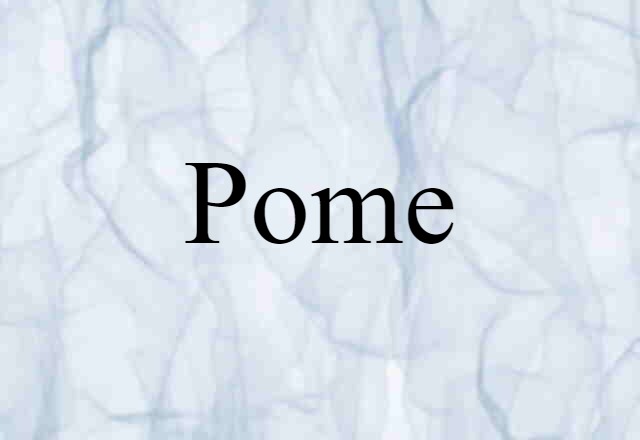 Pome (noun) Definition, Meaning & Examples