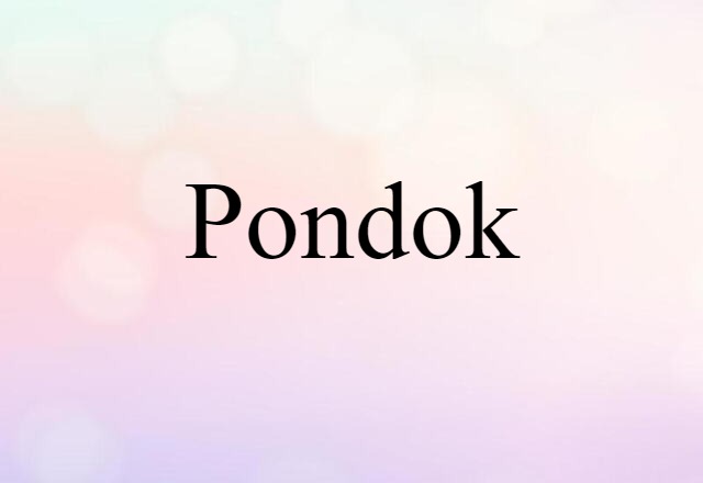 pondok