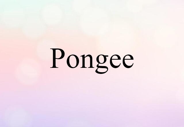 pongee