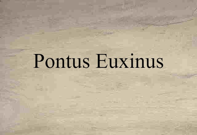 Pontus Euxinus