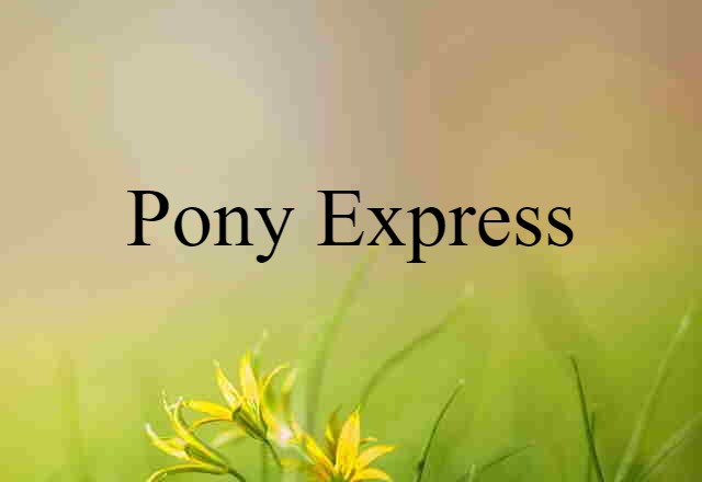 pony express