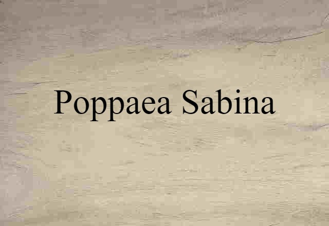 Poppaea Sabina