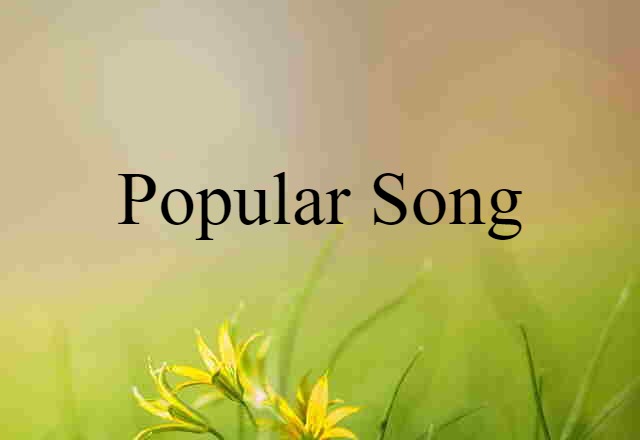 popular song