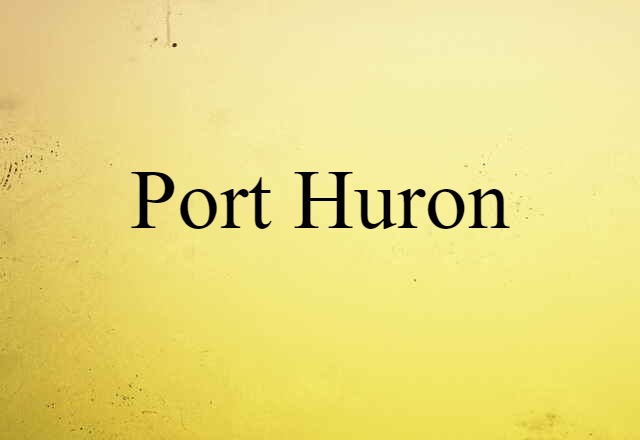 Port Huron (noun) Definition, Meaning & Examples