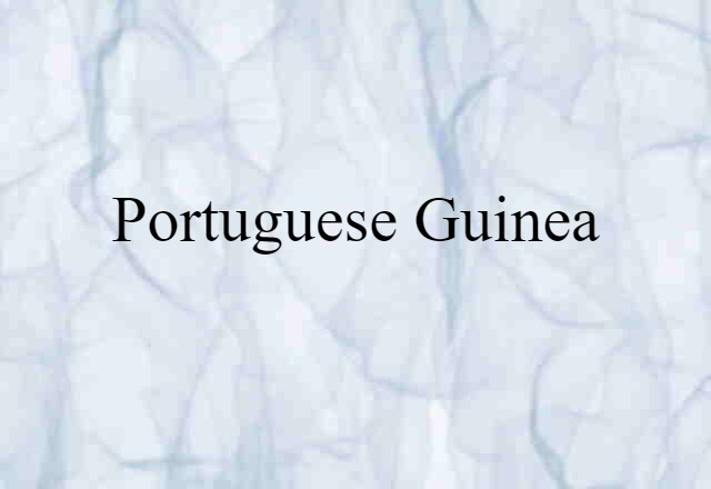 Portuguese Guinea