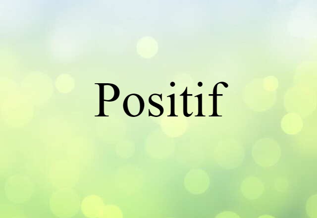 positif