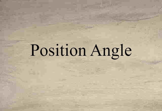 position angle