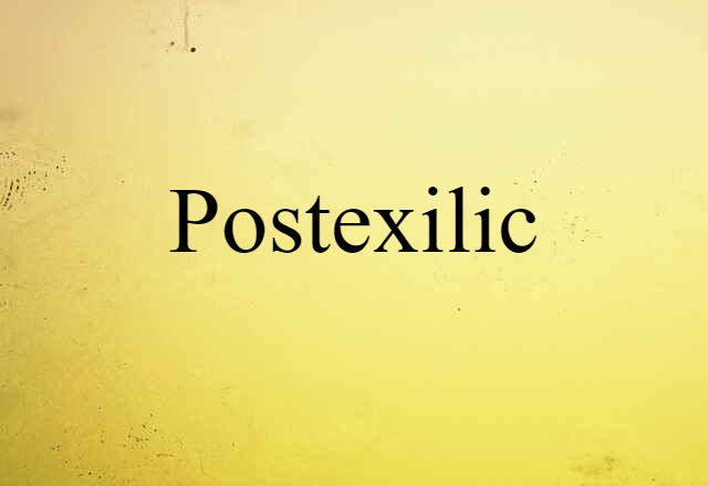 postexilic