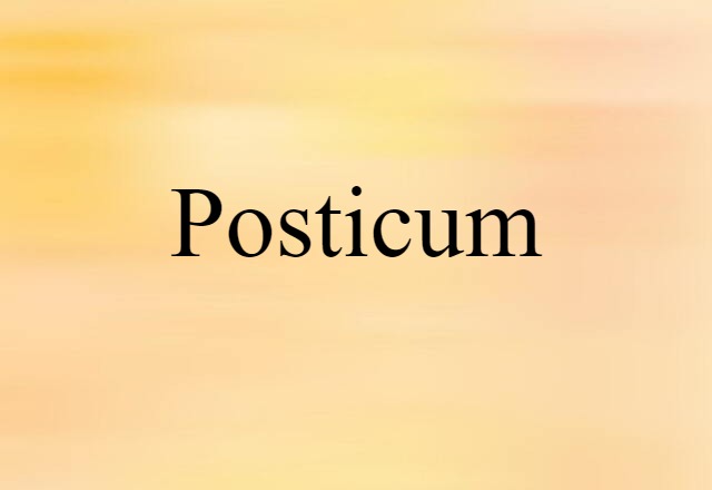 posticum