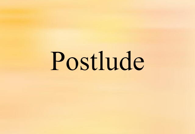 postlude