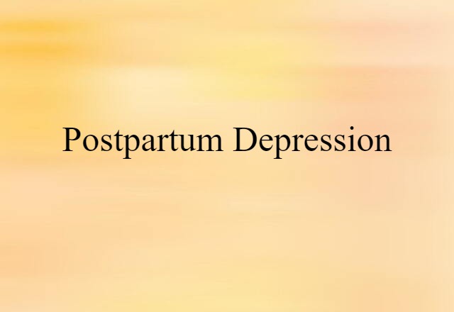 postpartum depression