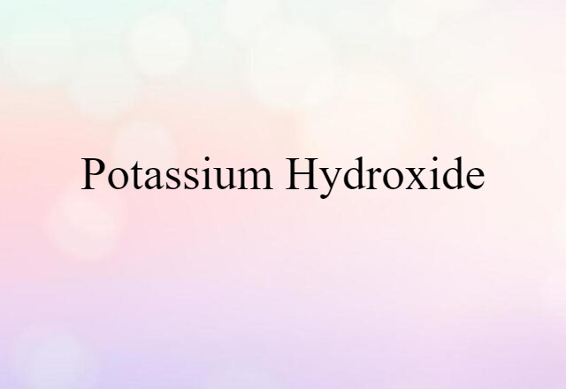 potassium hydroxide