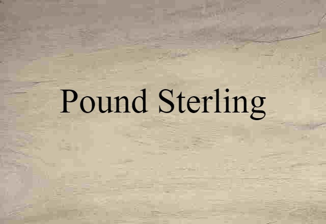 pound sterling