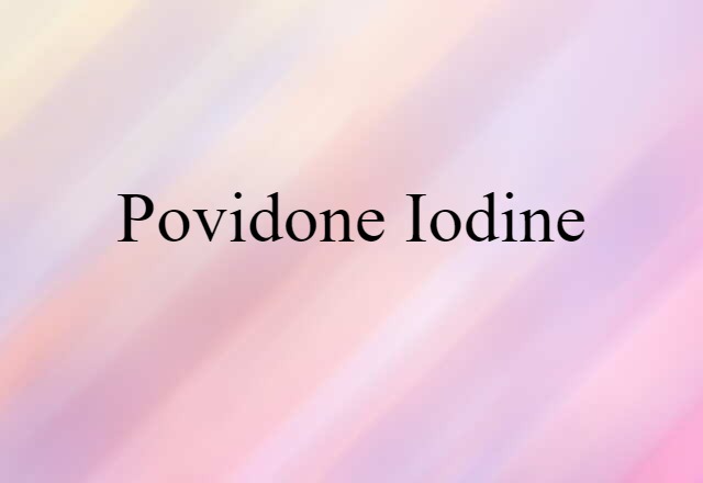 povidone-iodine