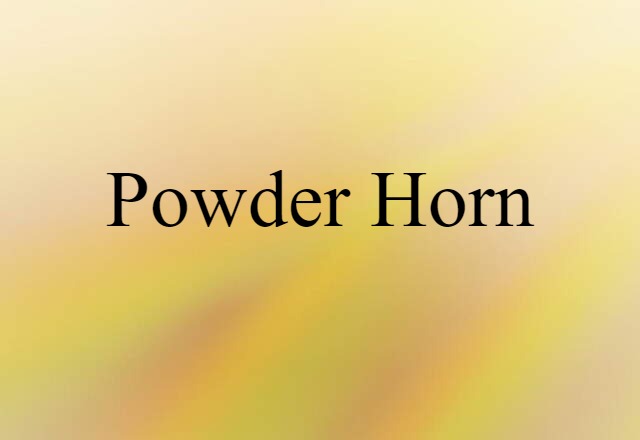 powder horn