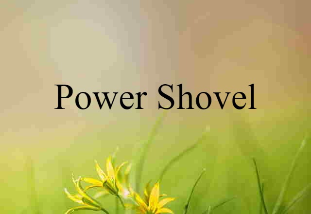 power shovel