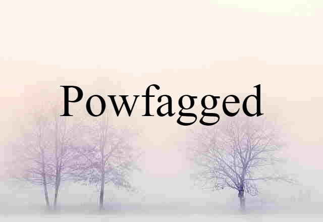 Powfagged (noun) Definition, Meaning & Examples