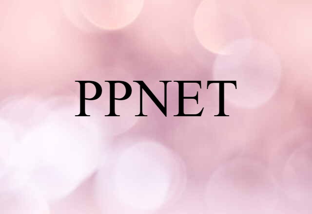 PPNET (noun) Definition, Meaning & Examples