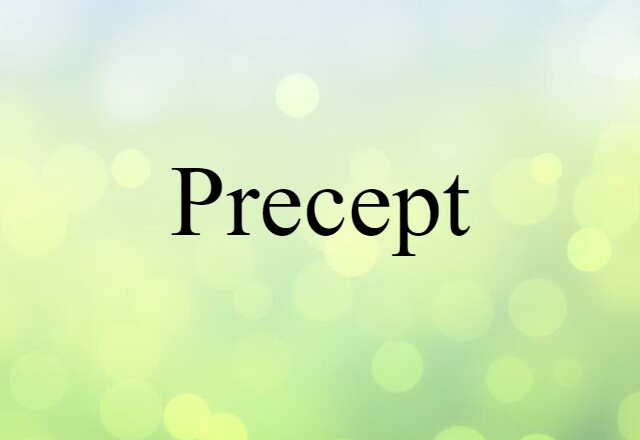 precept