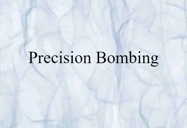 Precision Bombing (noun) Definition, Meaning & Examples