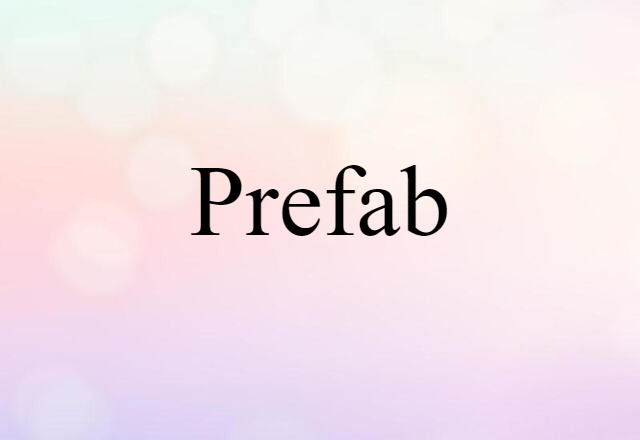 Prefab (noun) Definition, Meaning & Examples