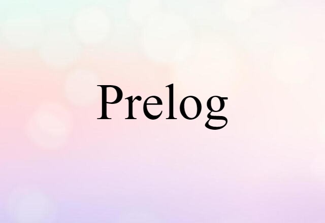 Prelog