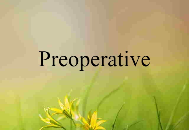 preoperative