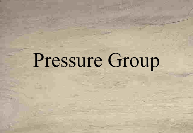 pressure group