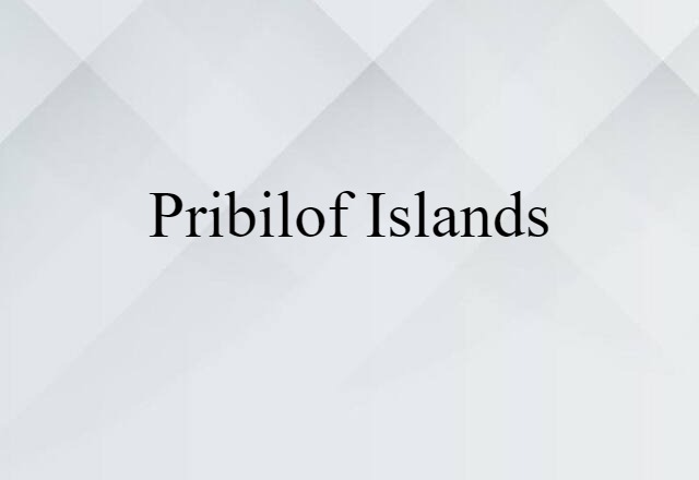 Pribilof Islands