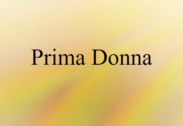 prima donna