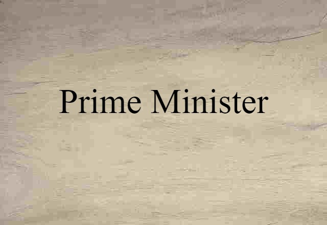 prime minister