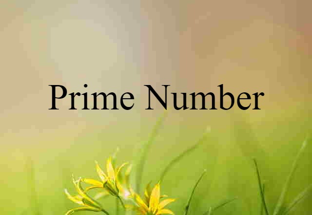 prime number