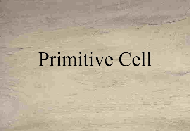 primitive cell