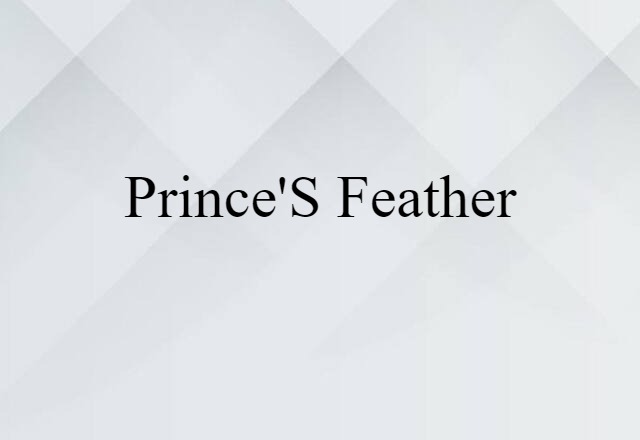 prince's-feather