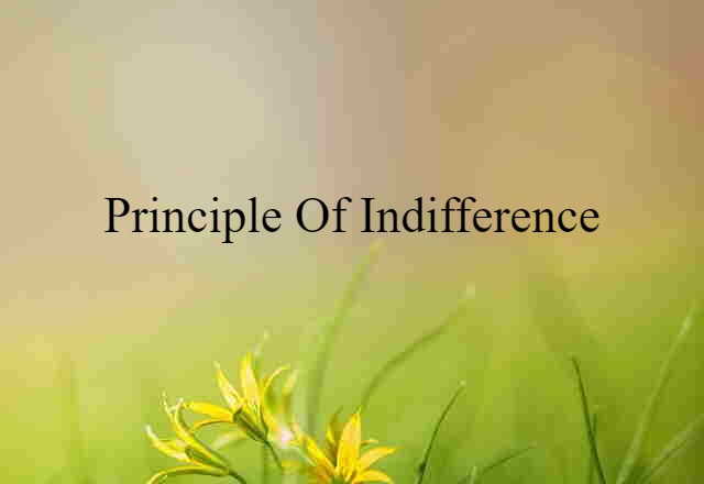 principle of indifference