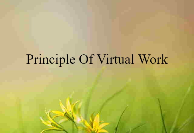 principle of virtual work