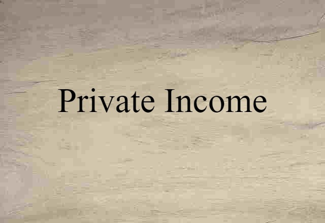 private income