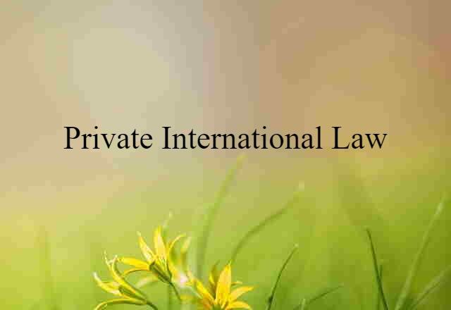 private international law