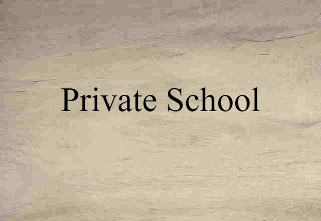 private school