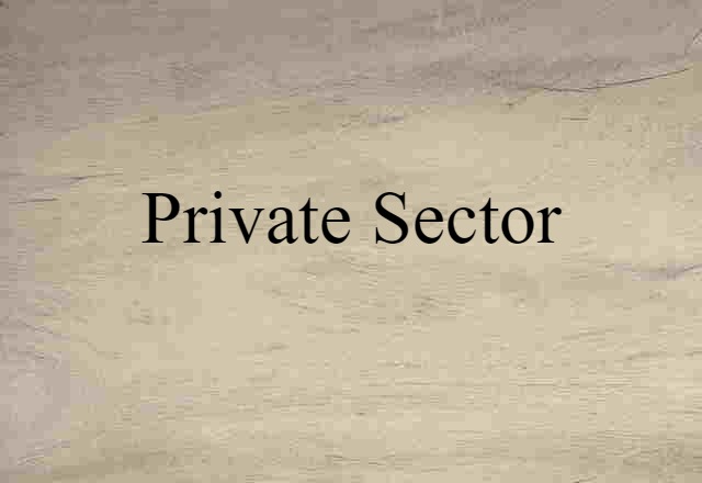 private sector