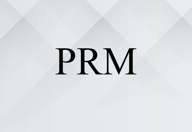 PRM (noun) Definition, Meaning & Examples