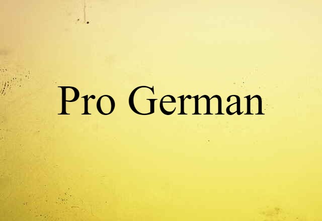 pro-German