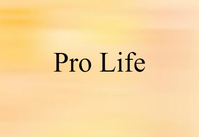 pro life