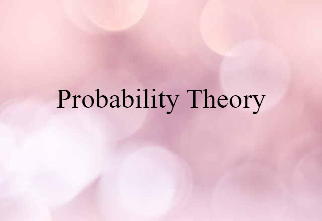 probability theory