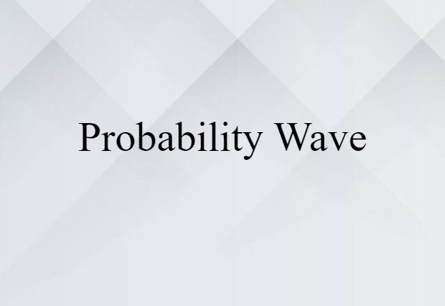 probability wave