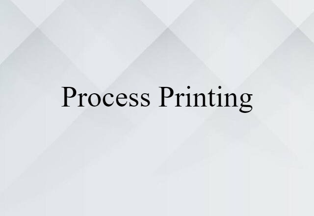 process printing