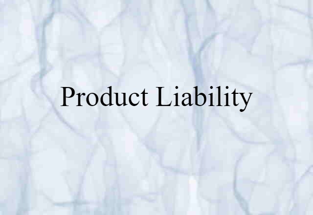 product liability