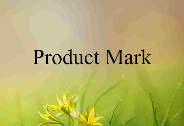 product mark