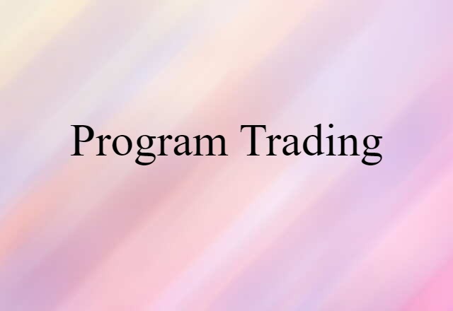 program trading